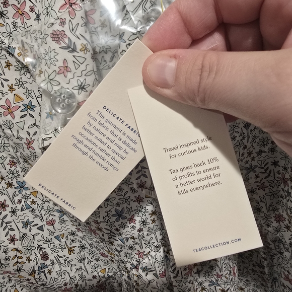 NWT Tea Collection Multicolor Floral Ruffle Dress - Picture 5 of 6